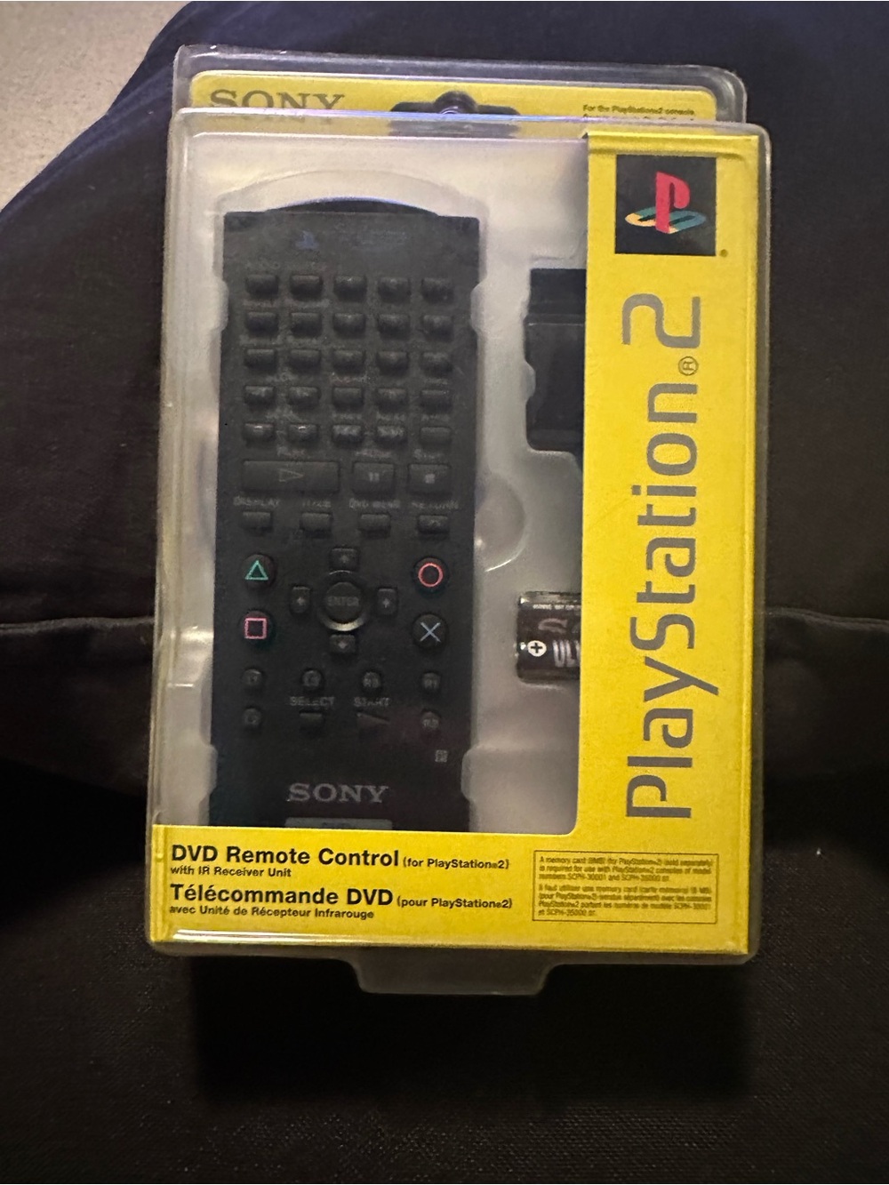 Sony Black PlayStation 2 DVD Remote Control
